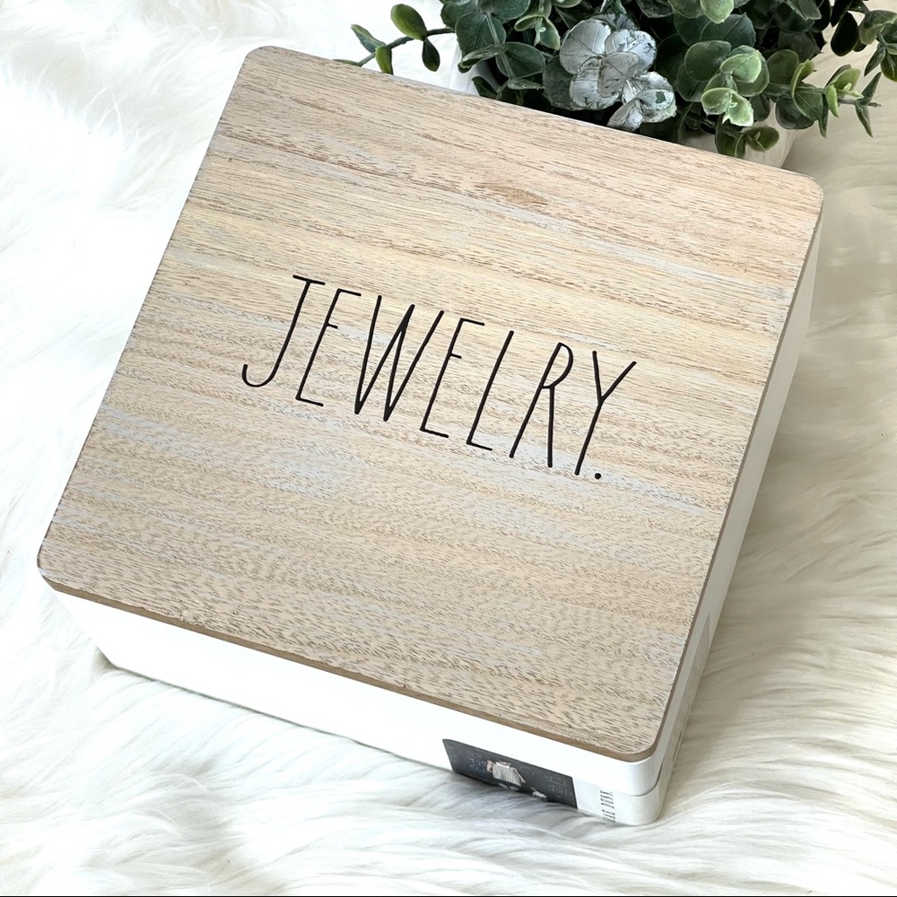 🌟SOLD Rae Dunn Jewelry Box Modern Farmhouse Wooden Special storage jewelry bo - Picture 12 of 12